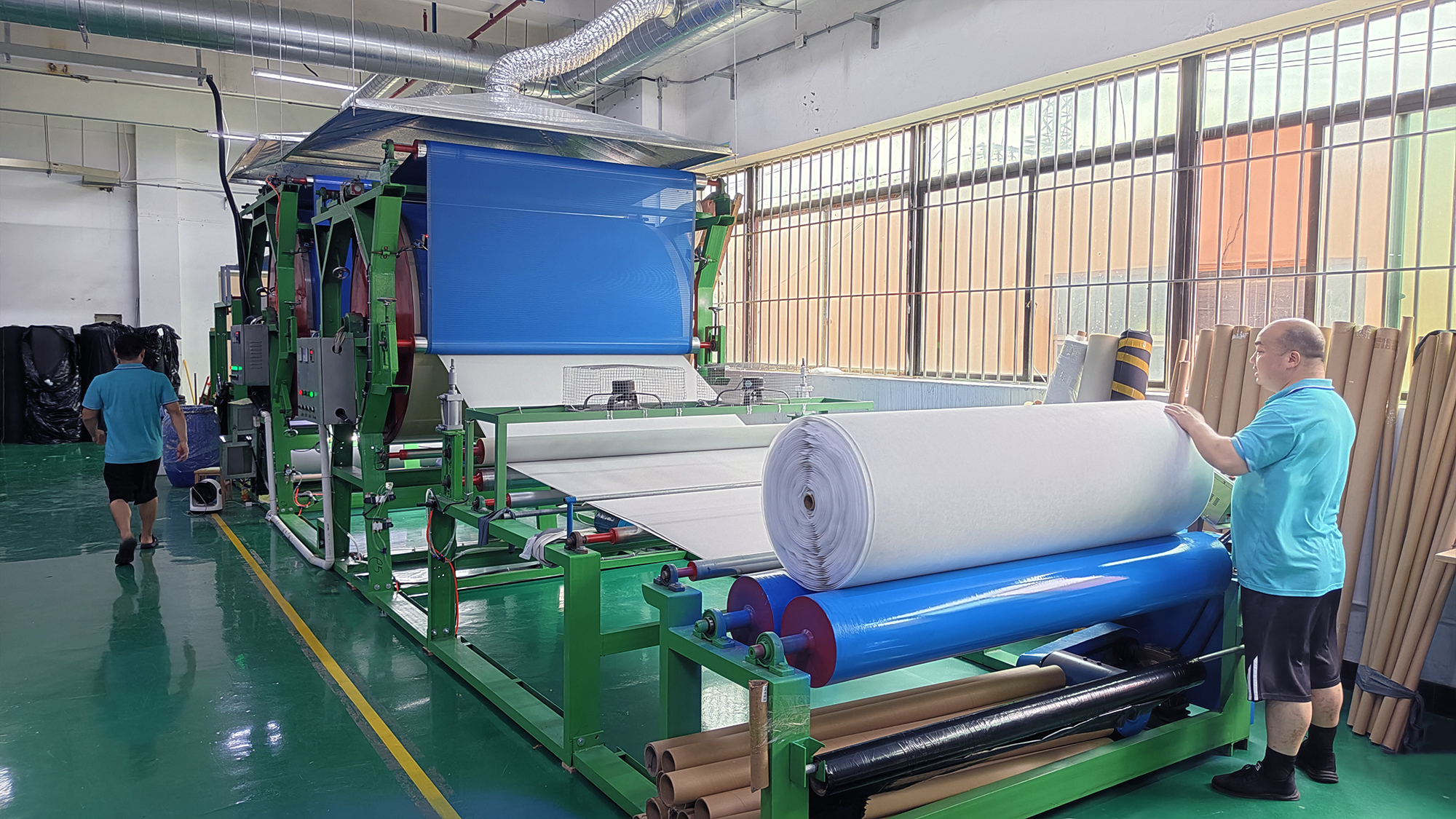 无纺布在生产过程中没有其他粘附的加工工艺